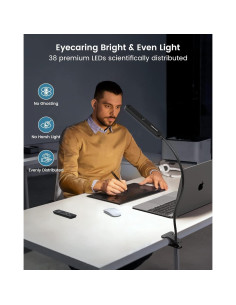 Lámpara de Lectura Clip On Glocusent A31 5W 38 LEDs Control Remoto 2