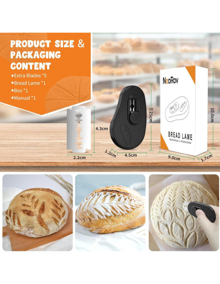 Herramienta de Puntuación de Masa Madre NeoRov - 5 Cuchillas