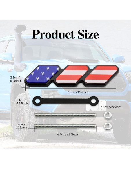Insignia Decorativa de Rejilla TRD CHRYMUM 10x2.5cm Coloreado
