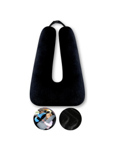 Almohada de Viaje FHSGGP Negra para Adultos y Niños 71x45cm