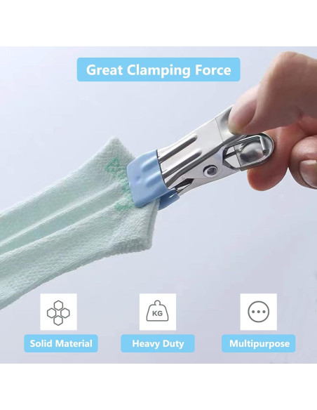 Pinzas de Ropa Sylroal Acero Inoxidable 32 Piezas Multicolor