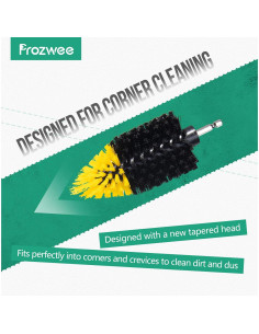 2PCS Cepillo de Esquina para Taladro Prozwee - Nylon 13cm 2