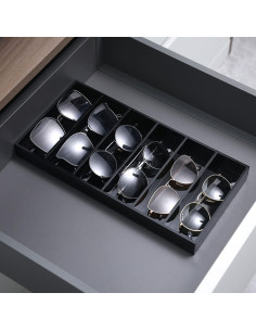Organizador de Gafas MyGift Acrílico Negro 6 Compartimentos 2
