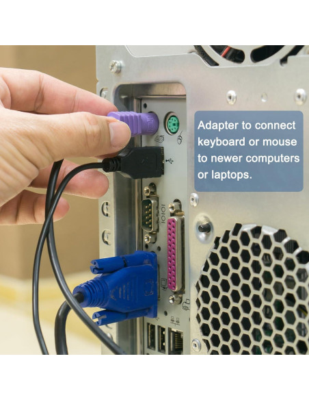 Adaptador MECCANIXITY PS/2 a USB Hembra para Teclado PC