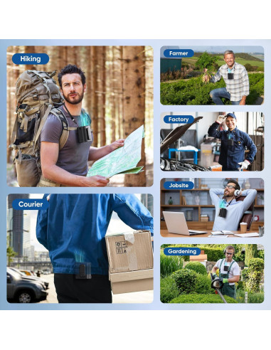 Ventilador de Cintura Portátil HANTAN 10 Velocidades 10000mAh