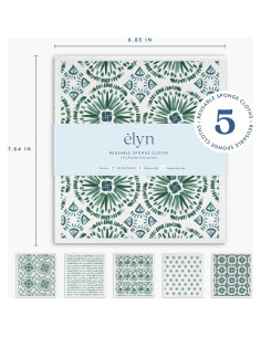 Paños de Cocina ELYN Bohemios Reutilizables 5 Unidades 2