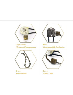 Interruptor de Luz para Ventilador de Techo Zing Ear ZE-109 2