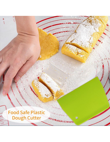 Espátulas de Masa ALLTOP - Juego de 2 Piezas - Plástico Duro