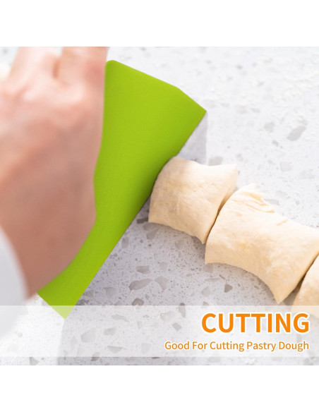 Espátulas de Masa ALLTOP - Juego de 2 Piezas - Plástico Duro