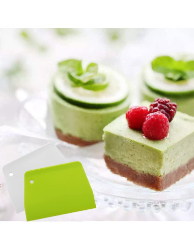 Espátulas de Masa ALLTOP - Juego de 2 Piezas - Plástico Duro