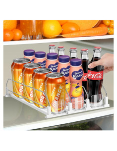 Organizador de Bebidas Asika Ajustable para Refrigerador 38 cm