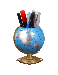 Soporte para bolígrafos en forma de globo Amoysanli Azul