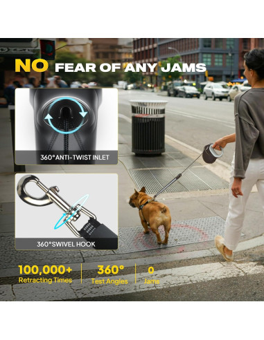 Correa Retráctil para Perros Fida 9m Resistente hasta 50kg