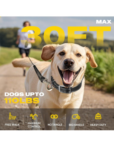 Correa Retráctil para Perros Fida 9m Resistente hasta 50kg