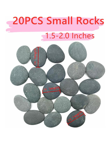 50PCS Rocas Naturales para Pintar Lifetop - Medianas y Pequeñas