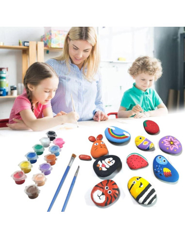 50PCS Rocas Naturales para Pintar Lifetop - Medianas y Pequeñas