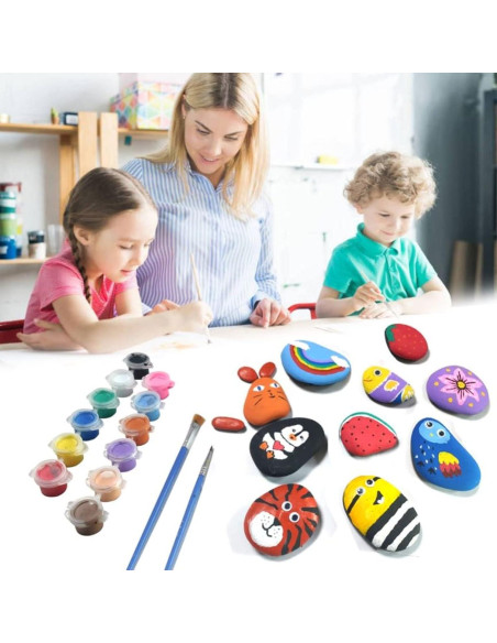 50PCS Rocas Naturales para Pintar Lifetop - Medianas y Pequeñas