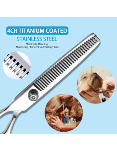 Kit de Tijeras para Aseo de Perros Maxshop - Juego de 3 2