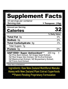 Miel Multifloral Cruda FREZZOR 250g UAF1000+ Antioxidante 2