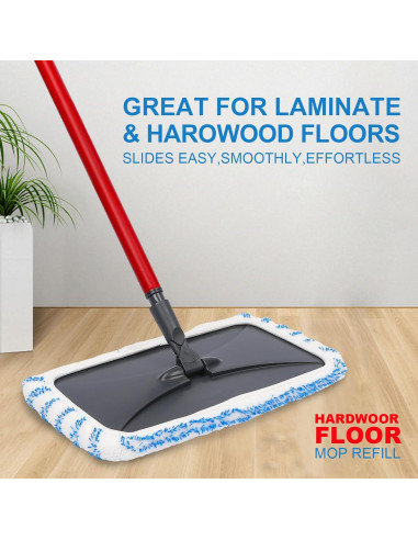 Juego de 2 Almohadillas de Fregona Reutilizables kCarpoly 38x20 cm