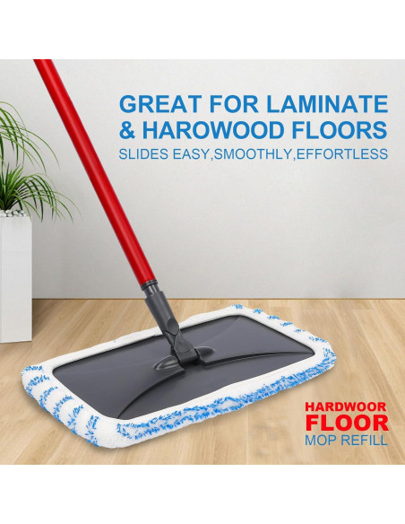 Juego de 2 Almohadillas de Fregona Reutilizables kCarpoly 38x20 cm