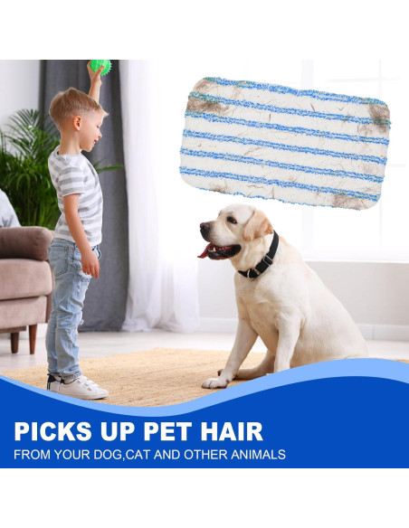 Juego de 2 Almohadillas de Fregona Reutilizables kCarpoly 38x20 cm