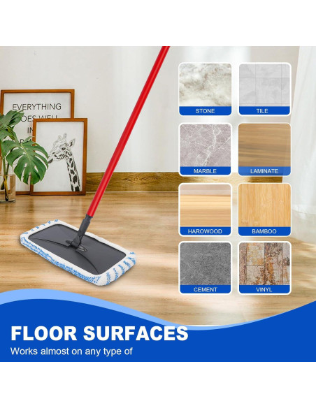 Juego de 2 Almohadillas de Fregona Reutilizables kCarpoly 38x20 cm