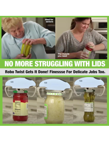 Abridor de Tarros Eléctrico EMSON Robotwist Azul Automático