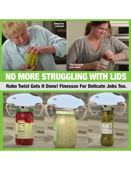 Abridor de Tarros Eléctrico EMSON Robotwist Azul Automático