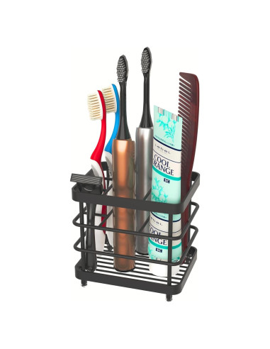 Soporte para Cepillos de Dientes WHALCHI Acero Inoxidable Negro
