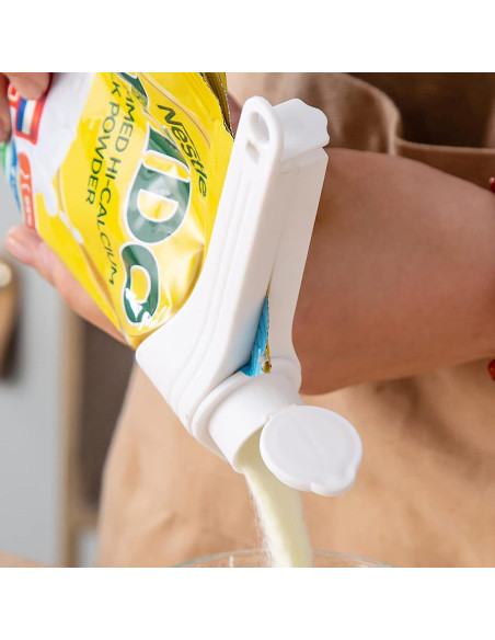 4 Clips de Sellado de Comida DEFORAGE con Boquilla - 108g