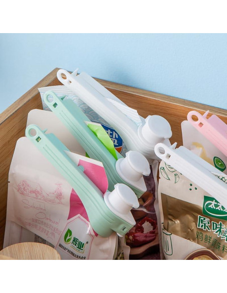 4 Clips de Sellado de Comida DEFORAGE con Boquilla - 108g