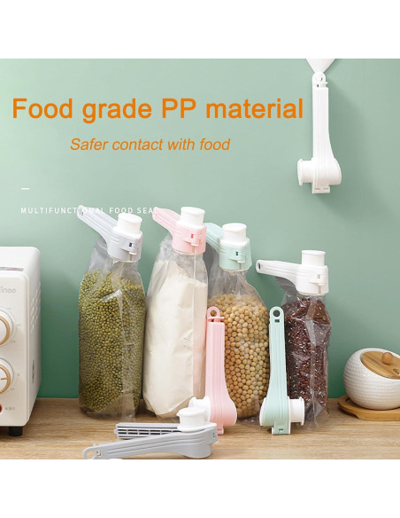 4 Clips de Sellado de Comida DEFORAGE con Boquilla - 108g