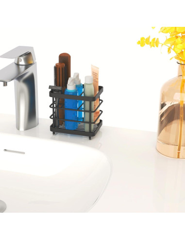 Soporte para Cepillos de Dientes WHALCHI Acero Inoxidable Negro