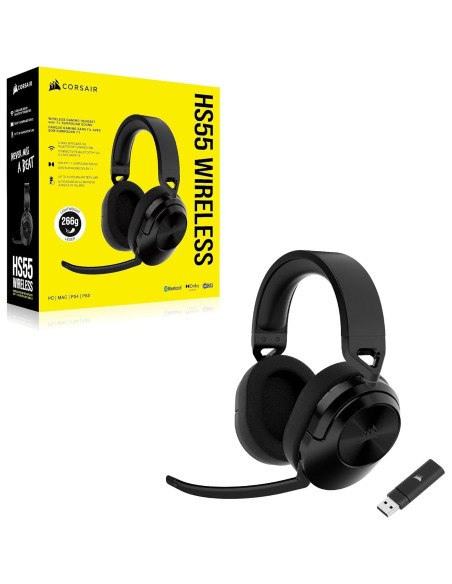 Auricular Gaming CORSAIR HS55 WIRELESS Bluetooth 50mm Dolby 7.1