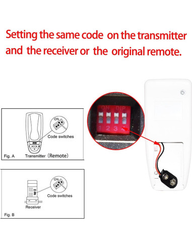 Control Remoto para Ventilador de Techo WN 53T+R28 Regulable