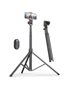 Soporte de Trípode Pnitri para Teléfono 180cm Aluminio Control Remoto
