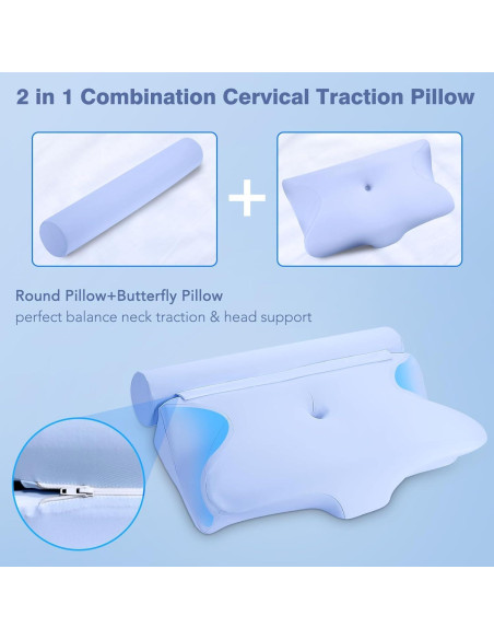 Almohada Cervical 2-en-1 Ocuuziisu con Funda Refrigerante Almohada Cervical 2-en-1 Ocuuziisu con Funda Refrigerante