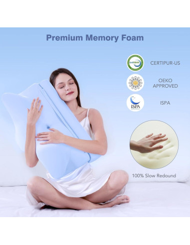Almohada Cervical 2-en-1 Ocuuziisu con Funda Refrigerante