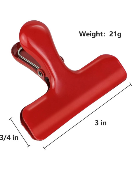 Clips de Bolsa TONOS de Acero Inoxidable 7.62 cm - 6 Piezas Clips de Bolsa TONOS de Acero Inoxidable 7.62 cm - 6 Piezas