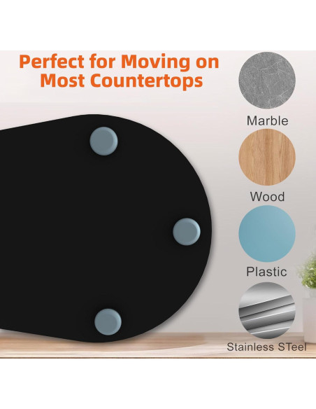 Alfombrilla deslizante KitchenAid 4.5 QT - Acrílico Negro