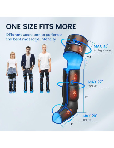 Masajeador de Piernas BIEAMA con Calor y Compresión 6 Modos