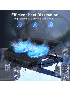 Base de Enfriamiento para Laptop LIENS Ajustable 2 Ventiladores 2