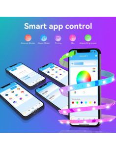 Tira de LED Bluetooth TJOY 15.24m RGB con Control APP y Remoto 2