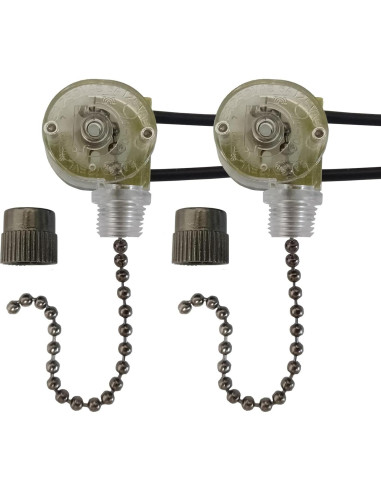Interruptor de Luz de Cadena ZING EAR ZE-109 para Ventilador de Techo
