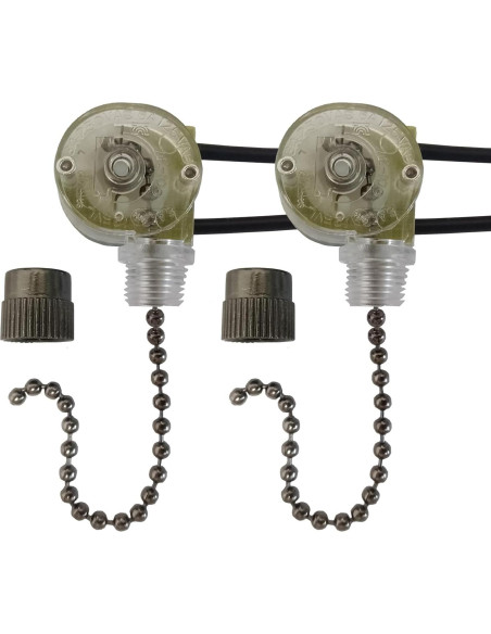 Interruptor de Luz de Cadena ZING EAR ZE-109 para Ventilador de Techo