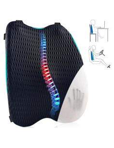 Almohada de Soporte Lumbar CUISIBOT - Espuma Viscoelástica Ajustable