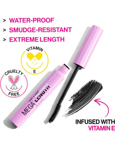 Máscara a Prueba de Agua Wet n Wild Mega Length 6.23 ml Muy Negra 2