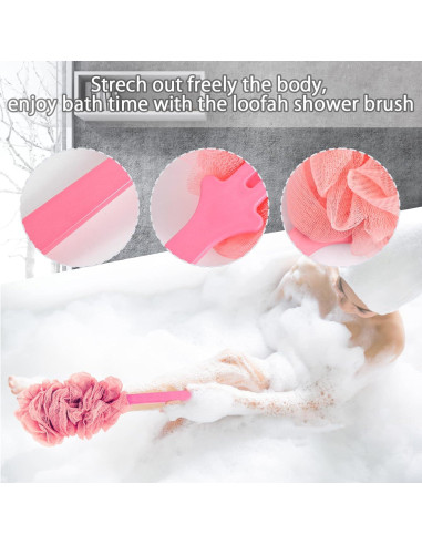 Esfregador de Espalda Evmliy para Ducha 2Pack - Lufa Exfoliante