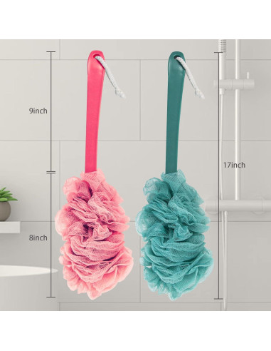 Esfregador de Espalda Evmliy para Ducha 2Pack - Lufa Exfoliante